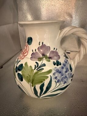 Vintage Mesa International Hand Painted Italian Pitcher.